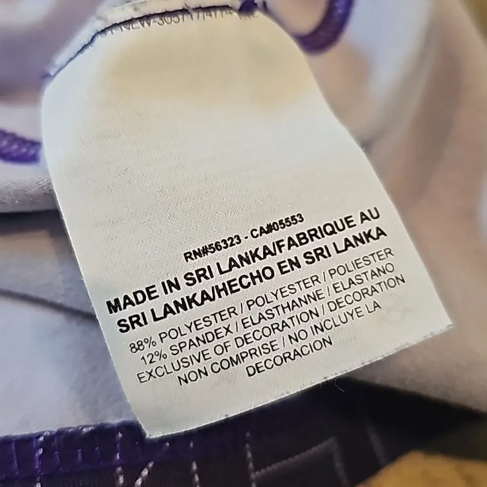 Purple geo long sleeve pullover Nike size S